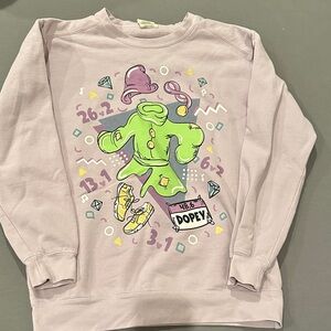 Comfort Colors Light Purple Sweatshirt with Dopey Graphic